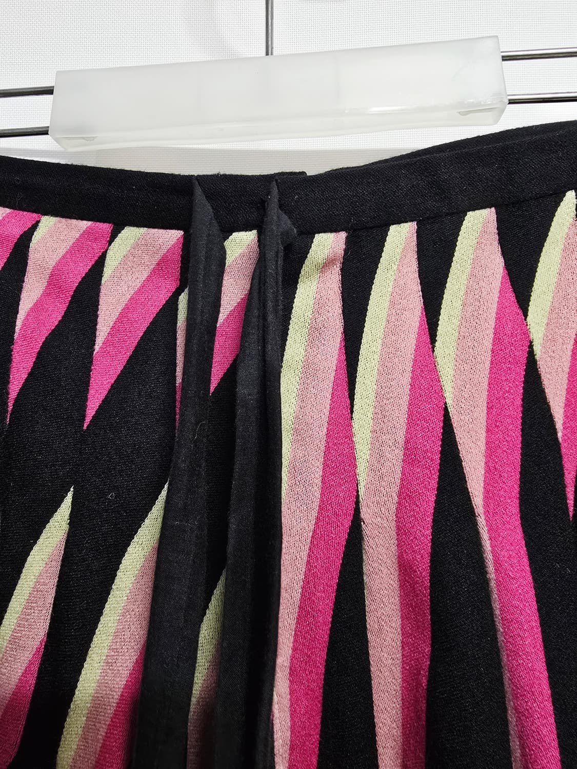 레니본 핑크 스트라이프 플리츠 스커트 상품이미지5