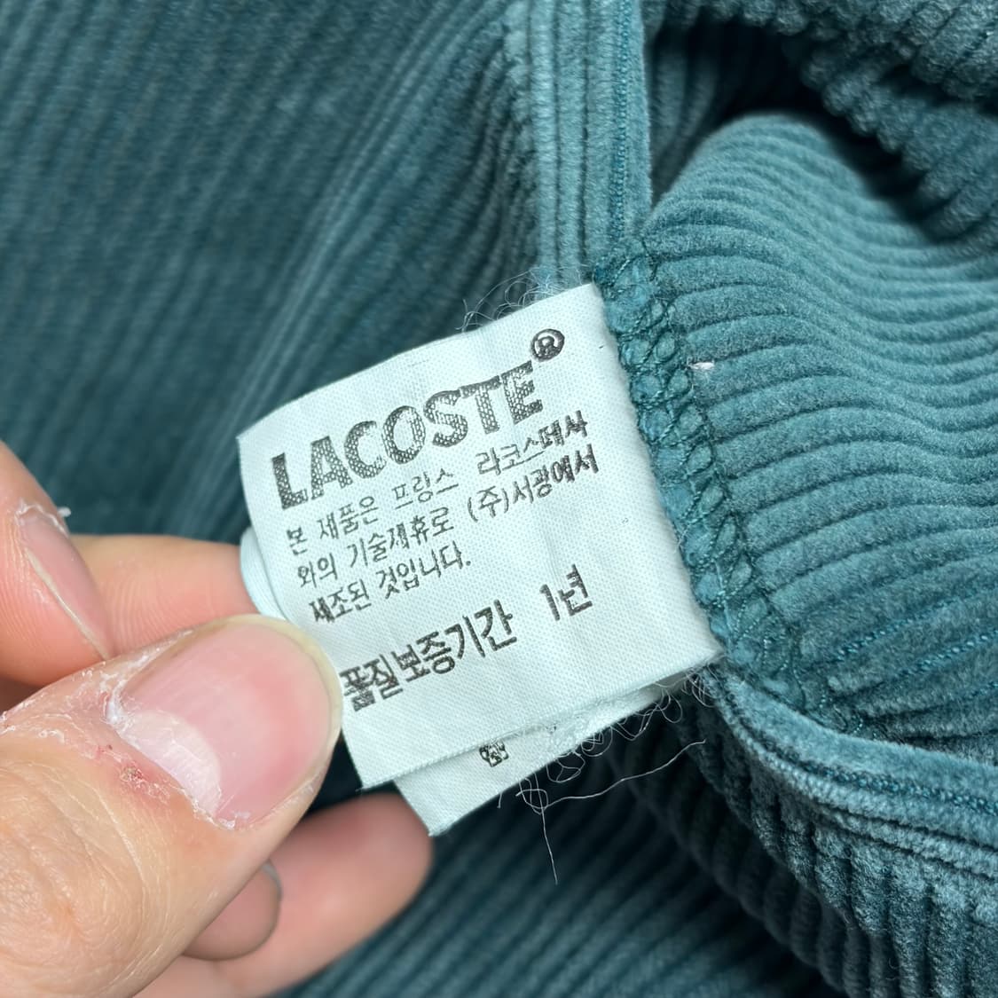 라코스테 90S 코듀로이 팬츠 상품이미지5