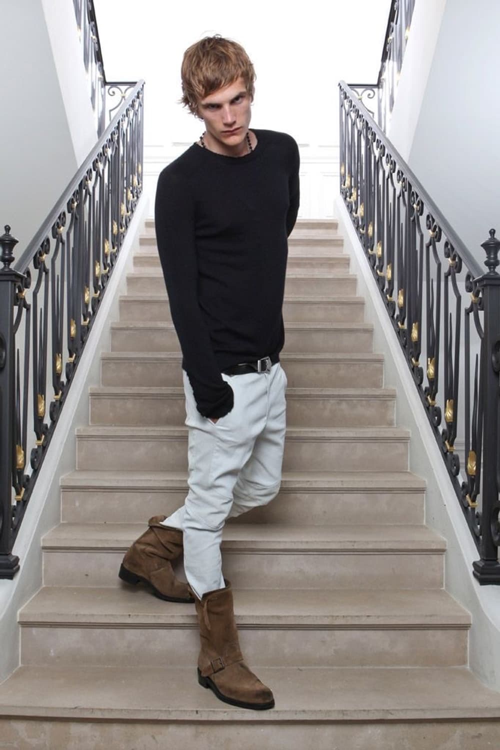 발망 12FW 스웨이드 레더 바이커 부츠 레인저 워커 부츠 41 상품이미지1