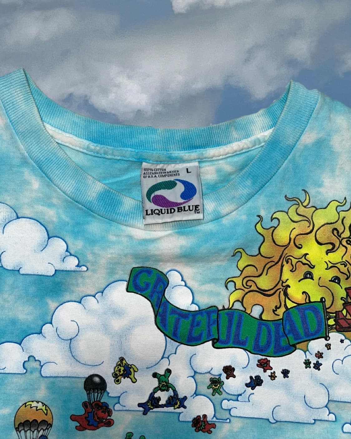 Rare!) OG 90s Grateful Dead AOP T-Shirt 상품이미지8
