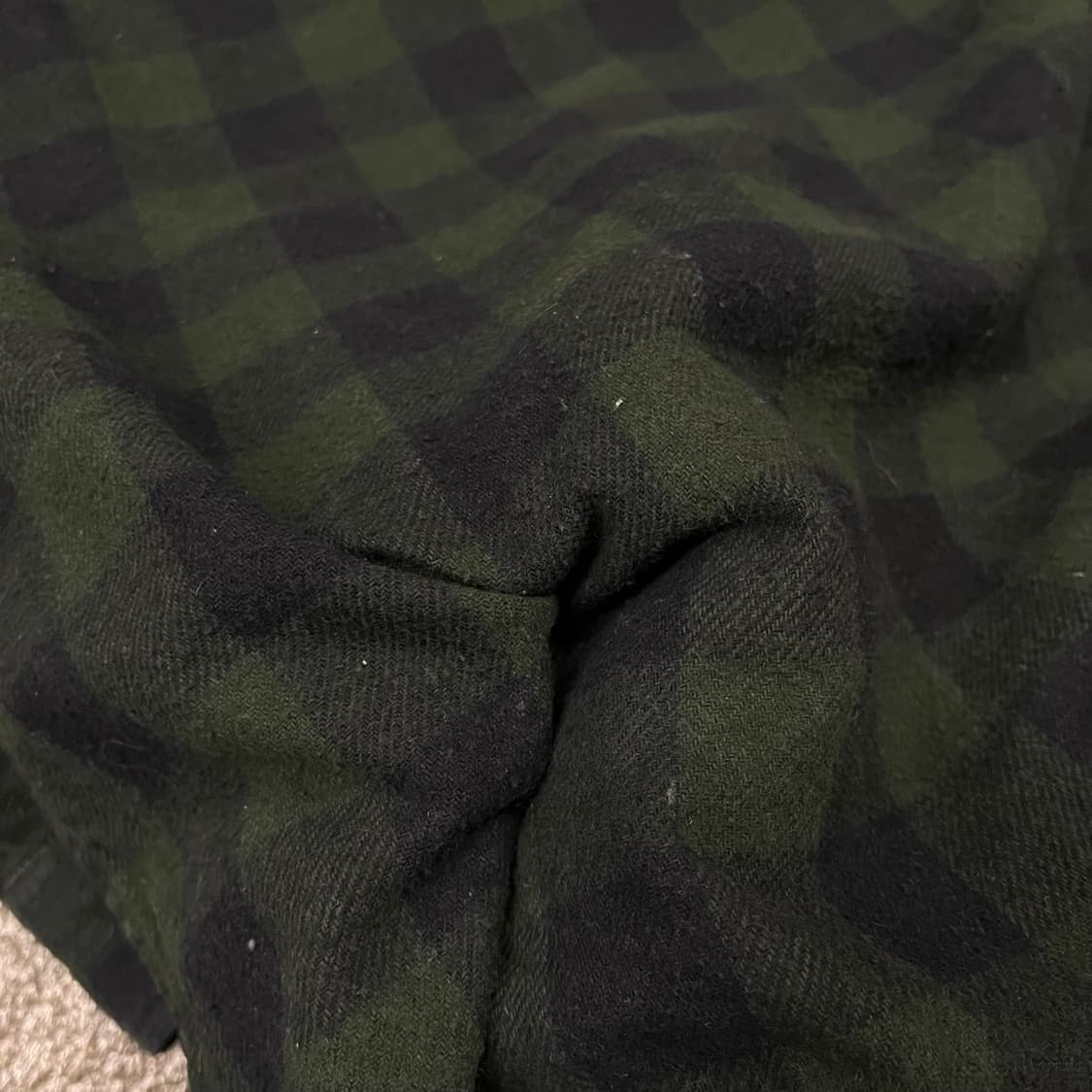 빈티지 헤비 코튼 체크 셔츠 (105) 상품이미지4