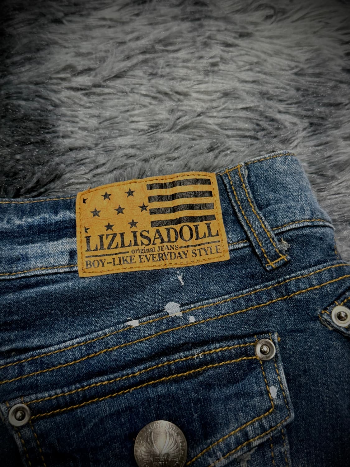 LIZ LISA doll 페인팅 포켓 데님 숏 스커트 팬츠 상품이미지8