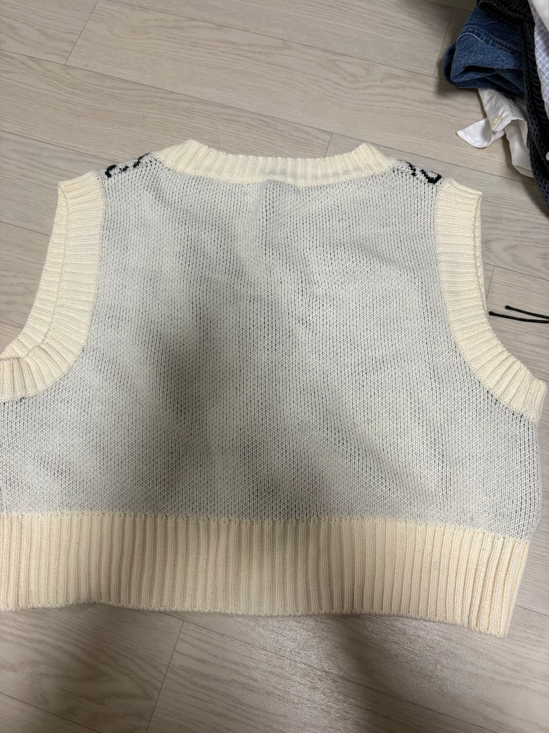 Among 니트 조끼 상품이미지3