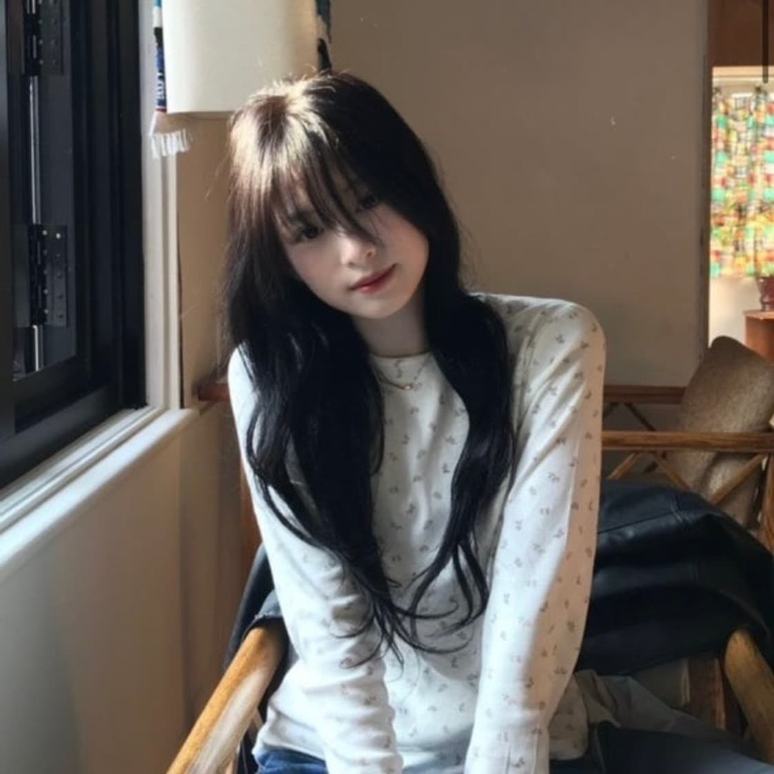 론론 플로럴 롱슬리브_아이보리 상품이미지2