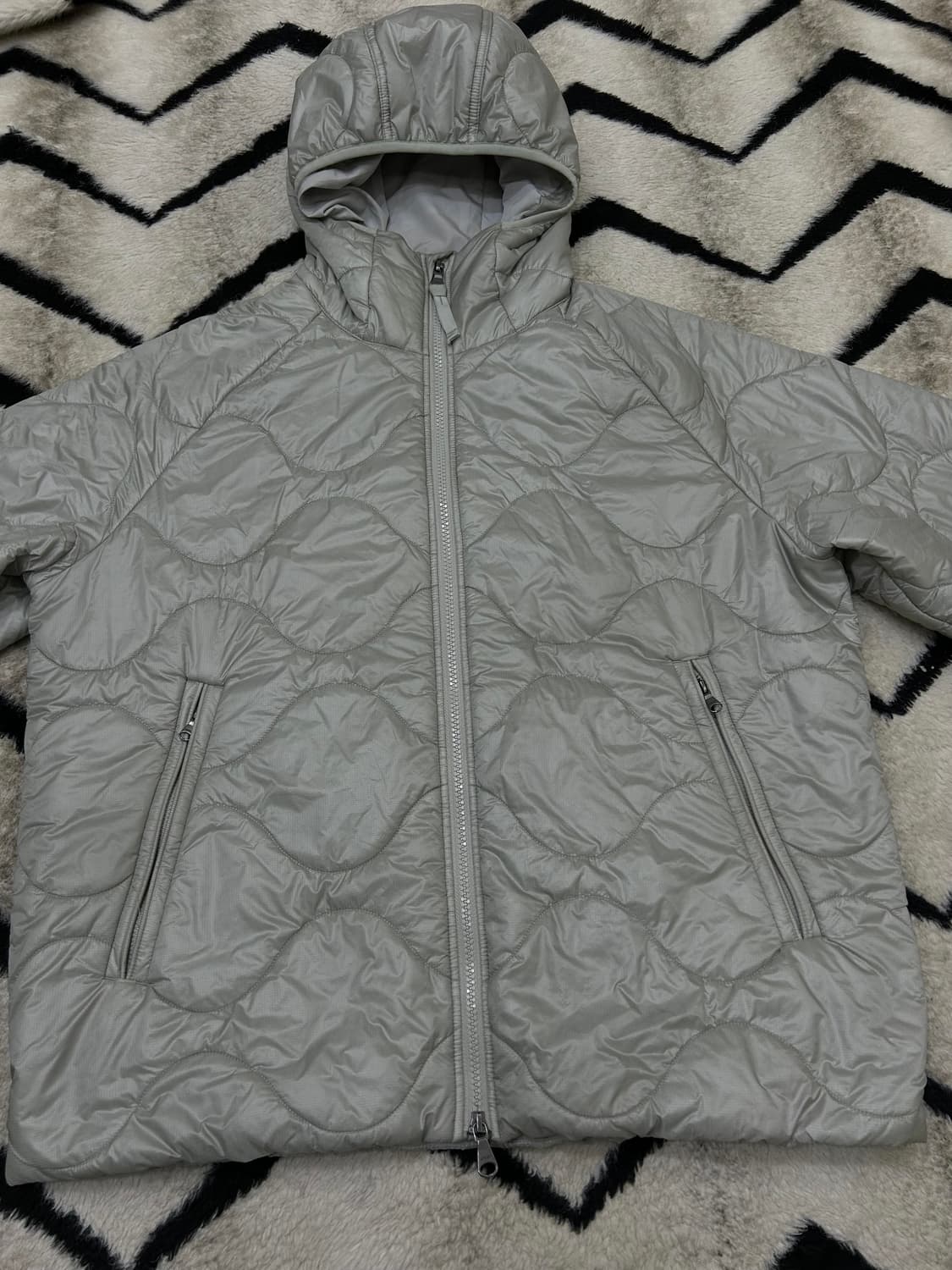 [M]아르켓 퀄티드 후드자켓 상품이미지3