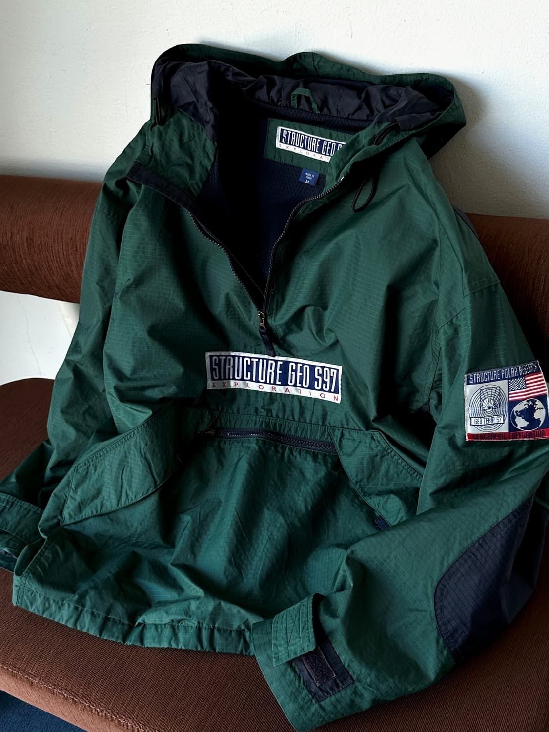 90's washer nylon utility anorak parka  상품이미지1