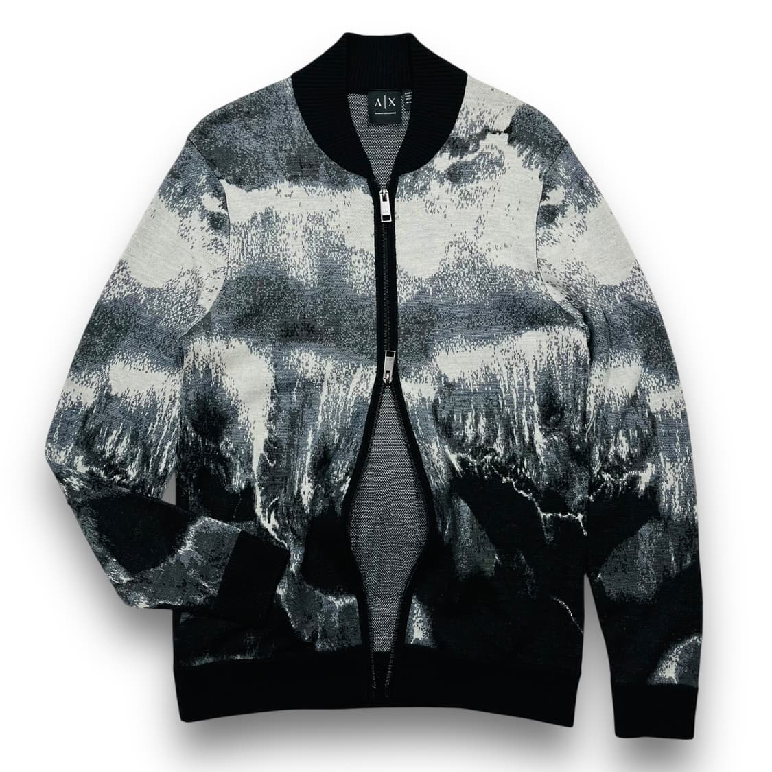 아르마니 익스체인지 설산 투웨이 니트 블루종 상품이미지1