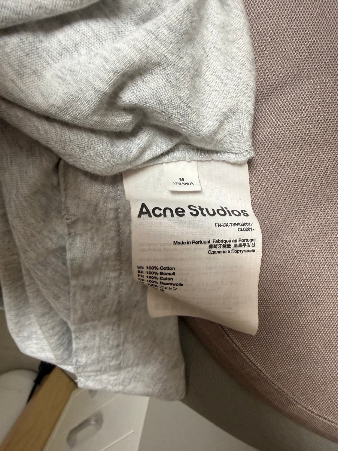 아크네 스튜디오 로고 반팔 티셔츠 상품이미지5