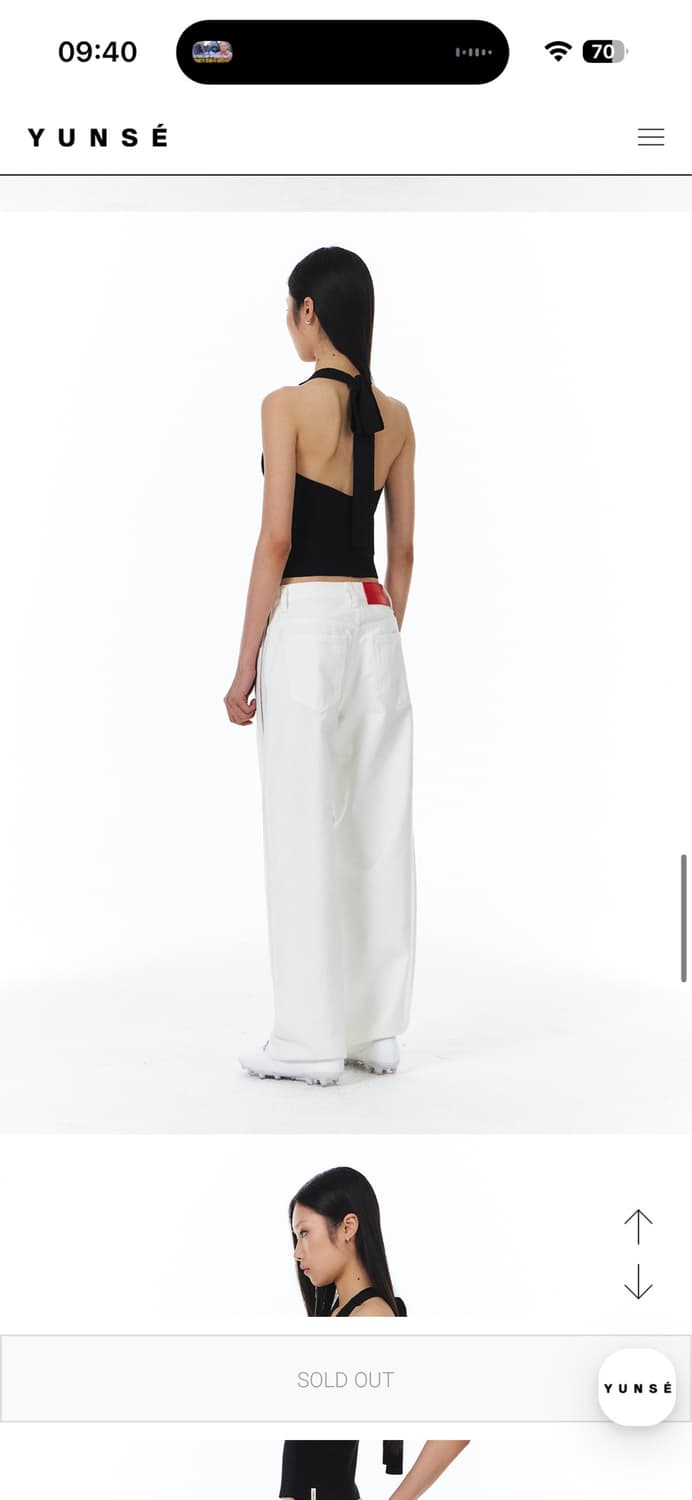 yunse strap halter knit 윤세 스트랩 홀터 니트 블랙  상품이미지7