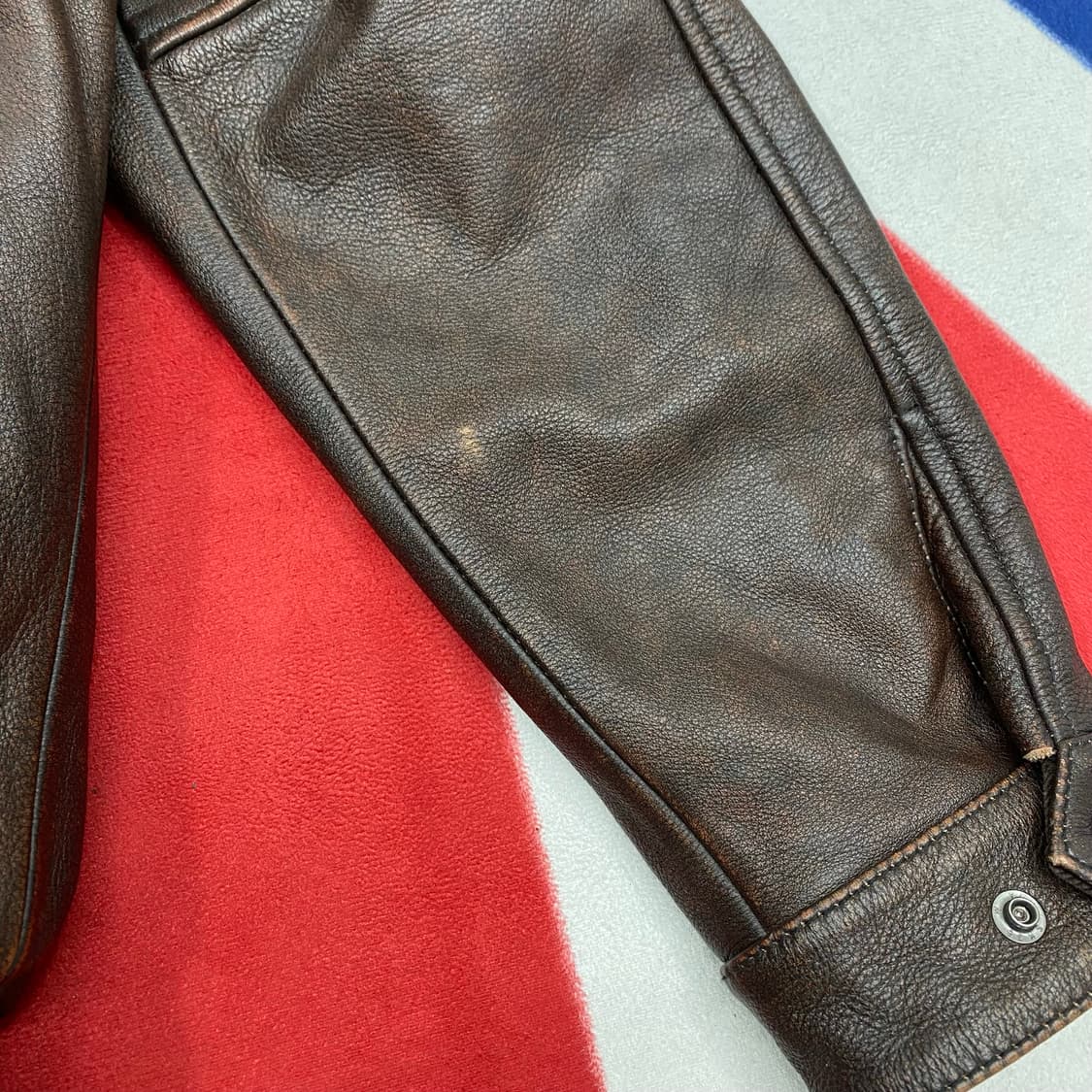 빈티지 레더 자켓 4XL 실측 XL-2XL  상품이미지6