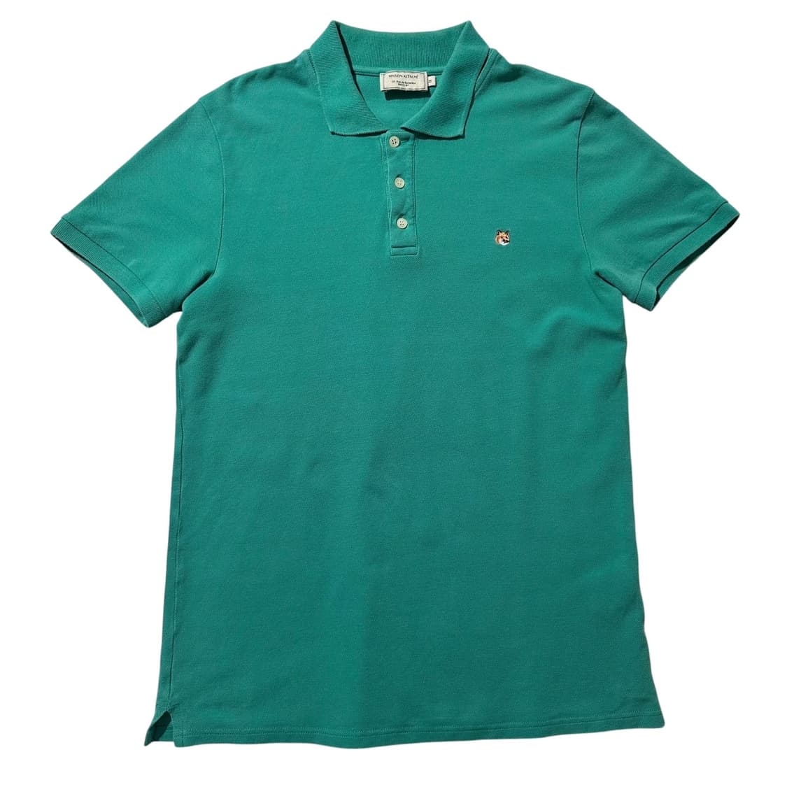 (매장판) 메종키츠네 폭스헤드 피케 카라 반팔 티셔츠 상품이미지1