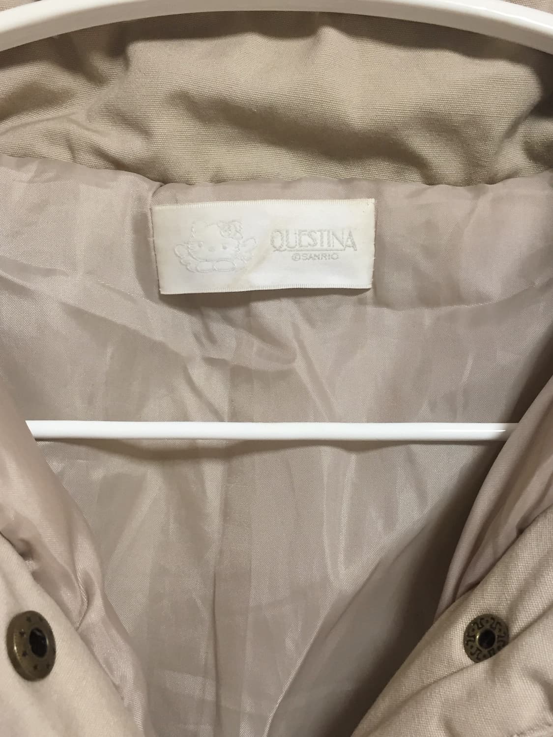 빈티지 베이지 후드 패딩 상품이미지4