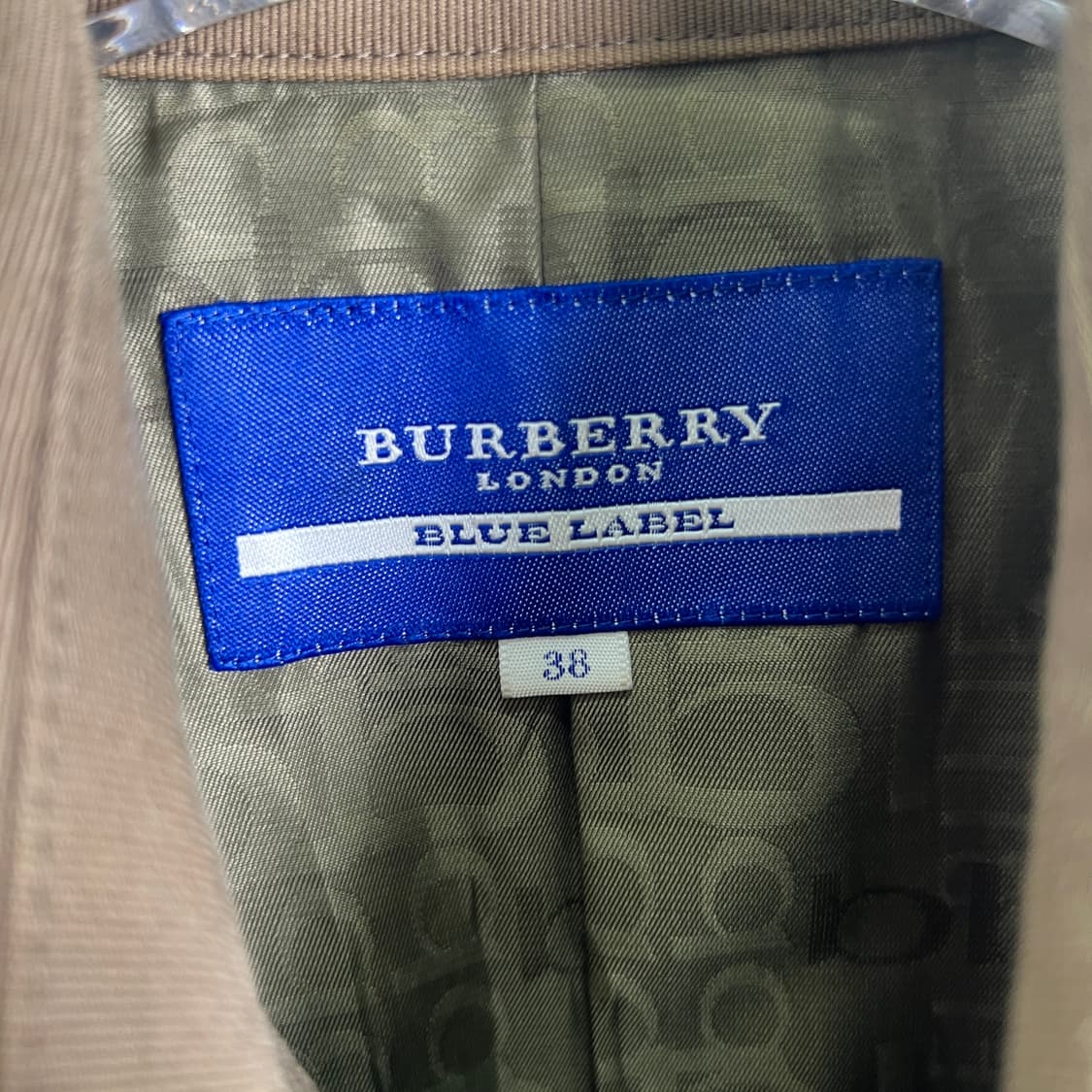 버버리 블루라벨 카키 코튼 자켓 38 상품이미지3