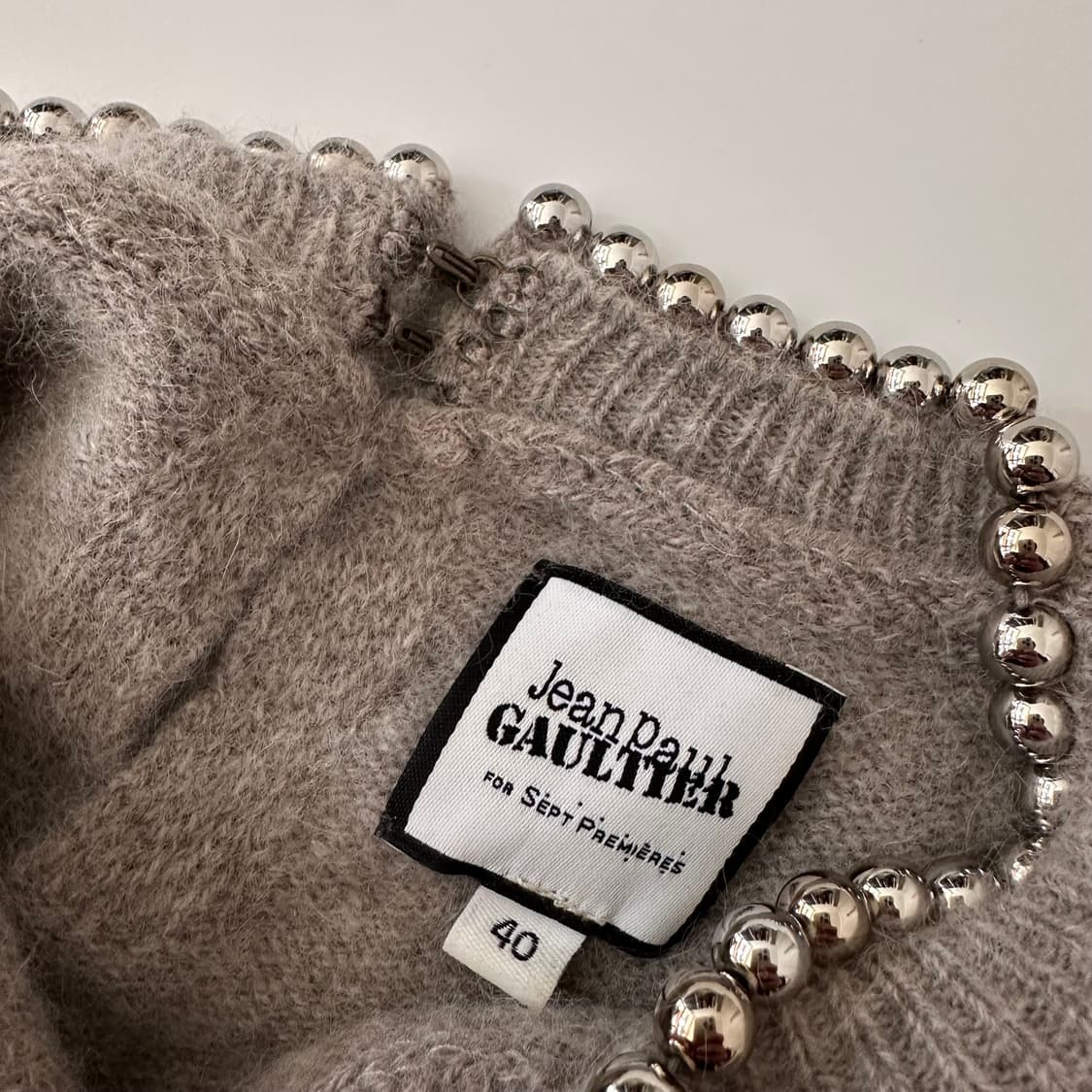 장폴고티에 jean paul gaultier 앙고라 혼방 반팔 니트 상품이미지5