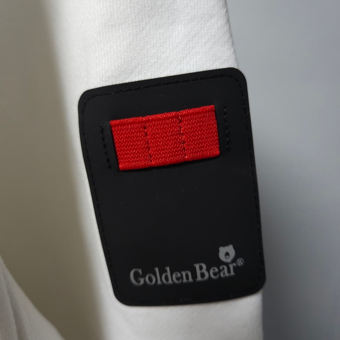 L ) 골든베어 화이트 오버핏 엘보패치 맨투맨 상품이미지3