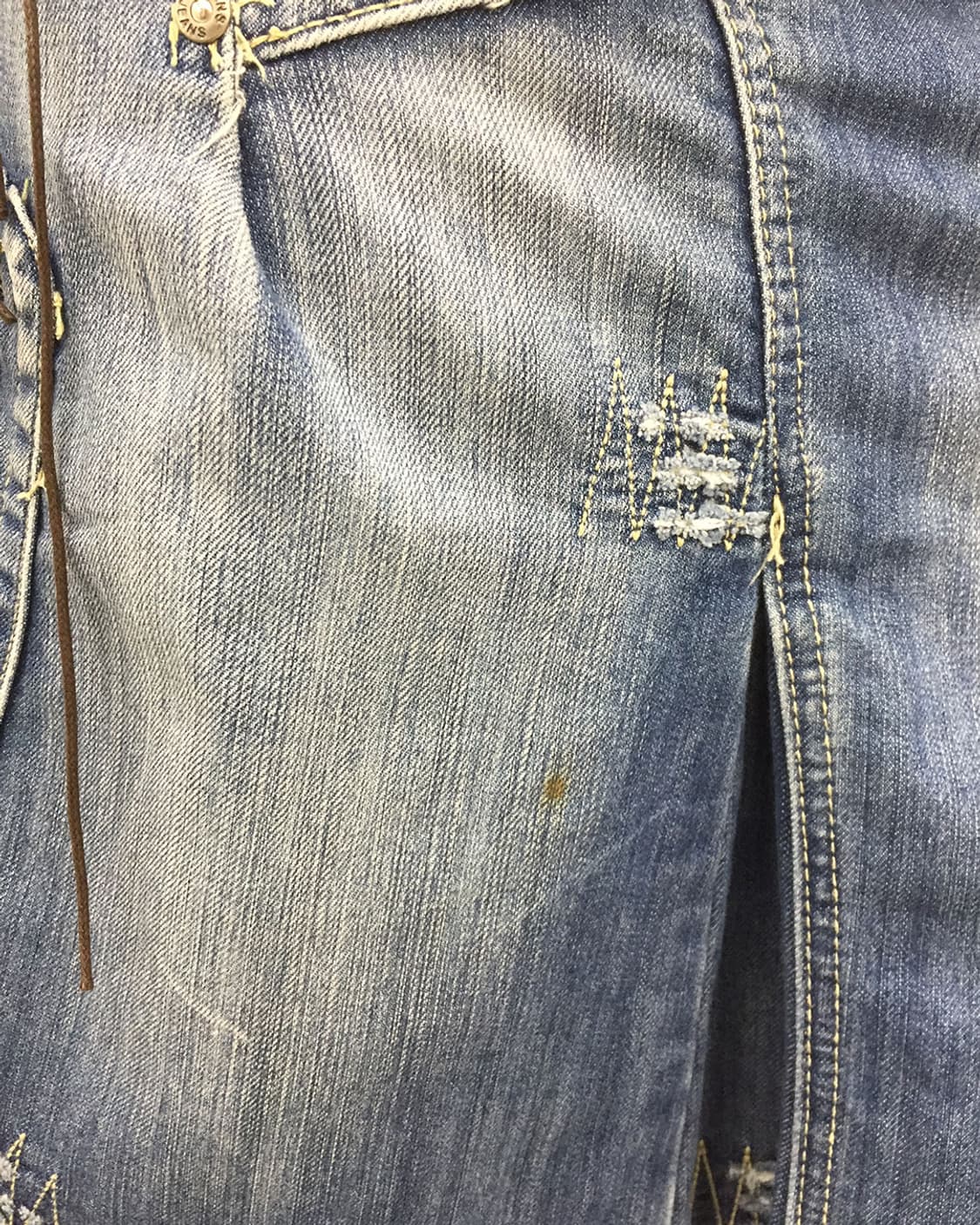 00s Wing Patch Detail Denim Midi Skirt 상품이미지7