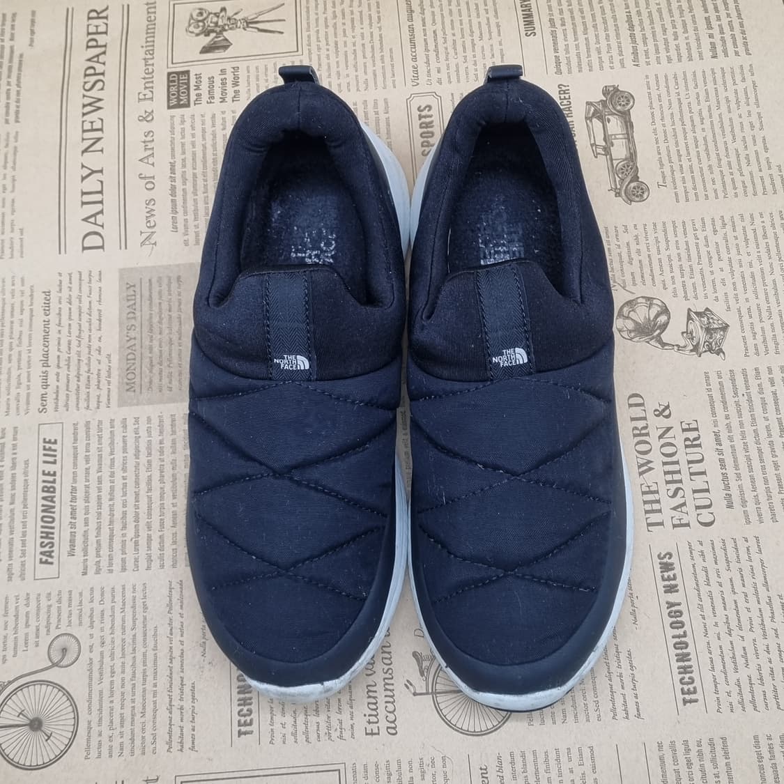 노스페이스 퀼팅 슬립온 블랙 240 상품이미지2