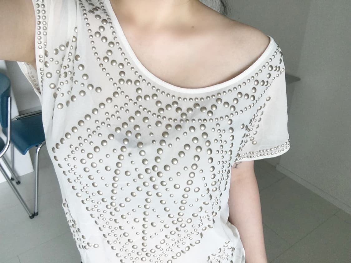 stud sheer top 상품이미지1