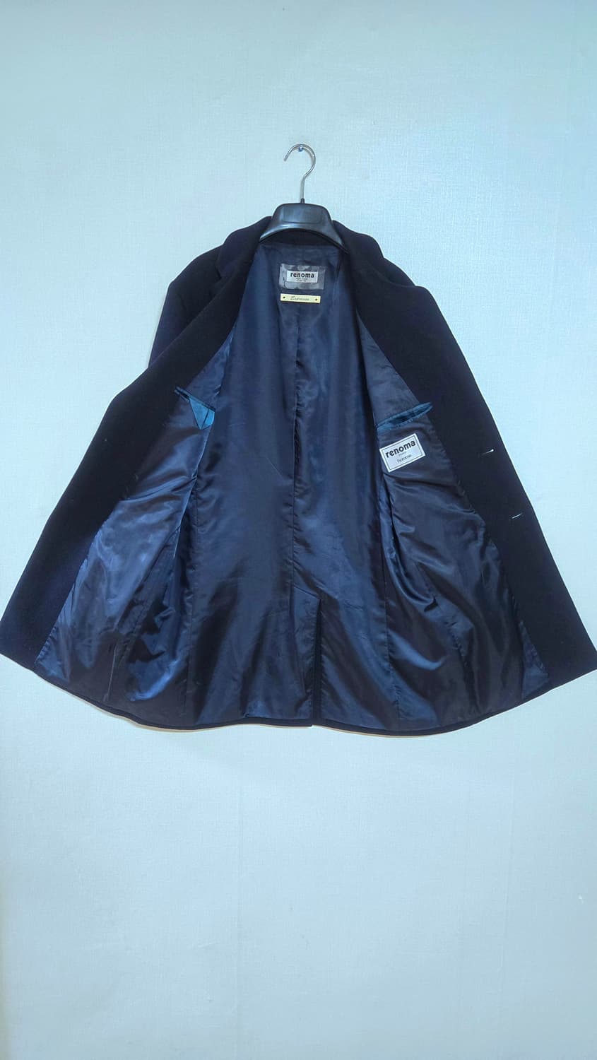 레노마 남성 다크네이비 모직코트, 겨울코트 상품이미지8