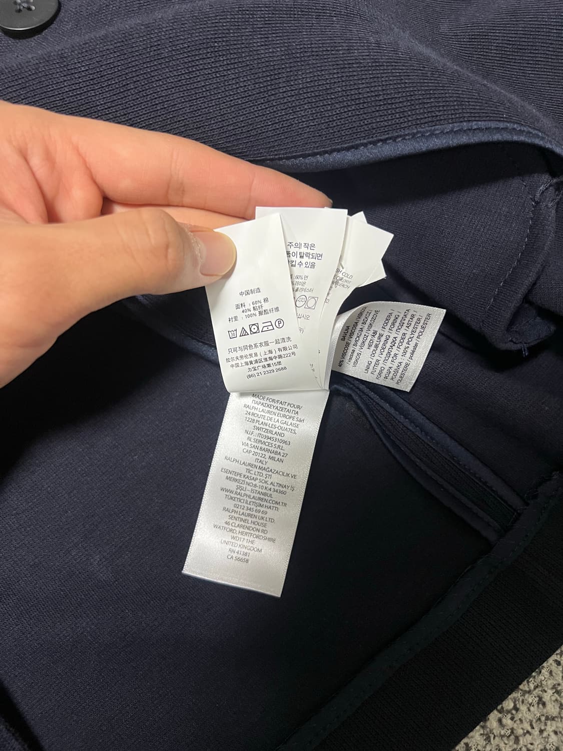 폴로 랄프로렌 더블 브레스드 블레이저 size 4 상품이미지4