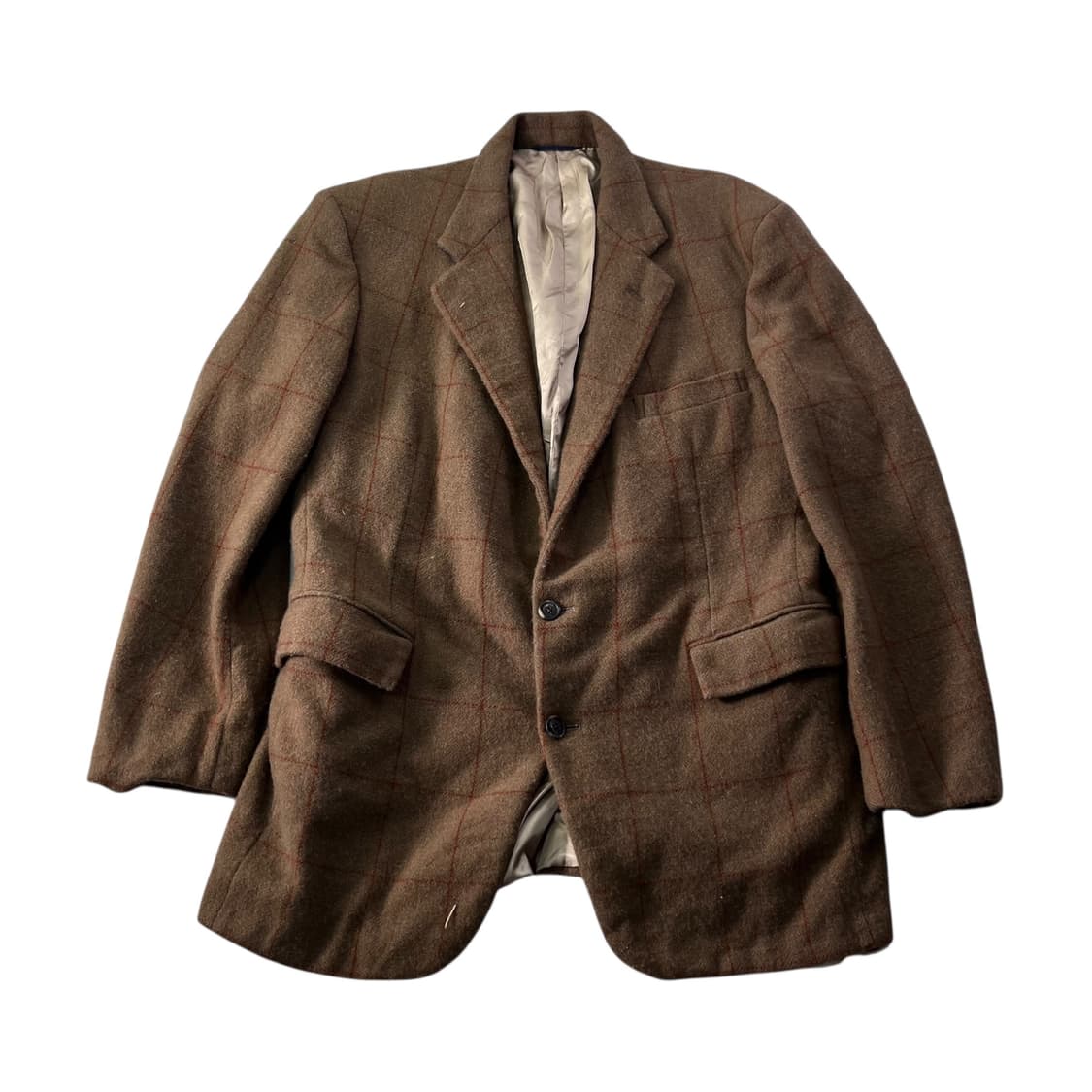 100 폴로랄프로렌 90s 울 체크 블레이저 자켓 상품이미지1