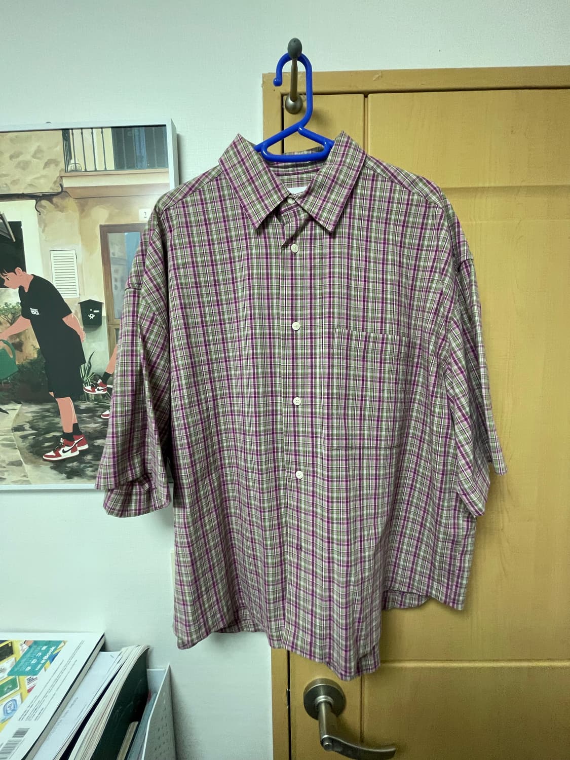 자라 반팔 체크 셔츠 상품이미지1