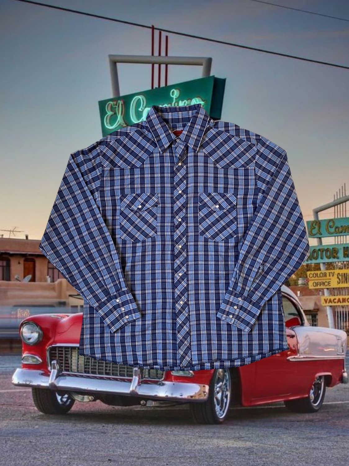 러슬러 체크 셔츠 (Man XL) AB1682 상품이미지1