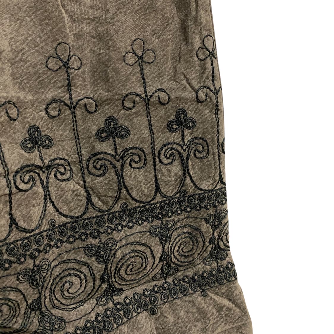 Brown stitch detail bootscut pants 상품이미지4