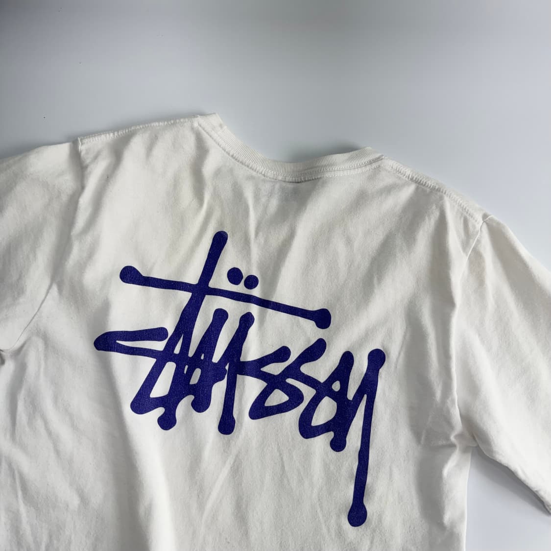 Stussy 스투시 백 퍼플 로고 반팔 상품이미지6