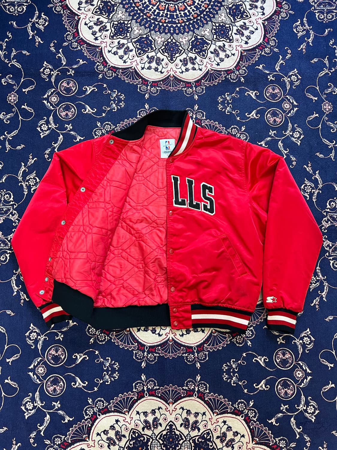 80s 스타터 시카고 불스 사틴 자켓 상품이미지7