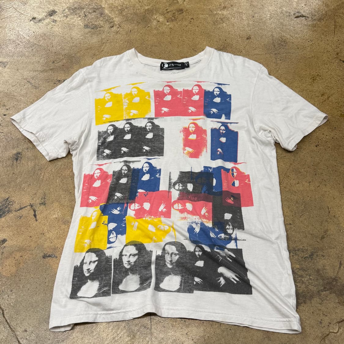 히스테릭글래머 모나리자 화이트 반팔 티셔츠 상품이미지2