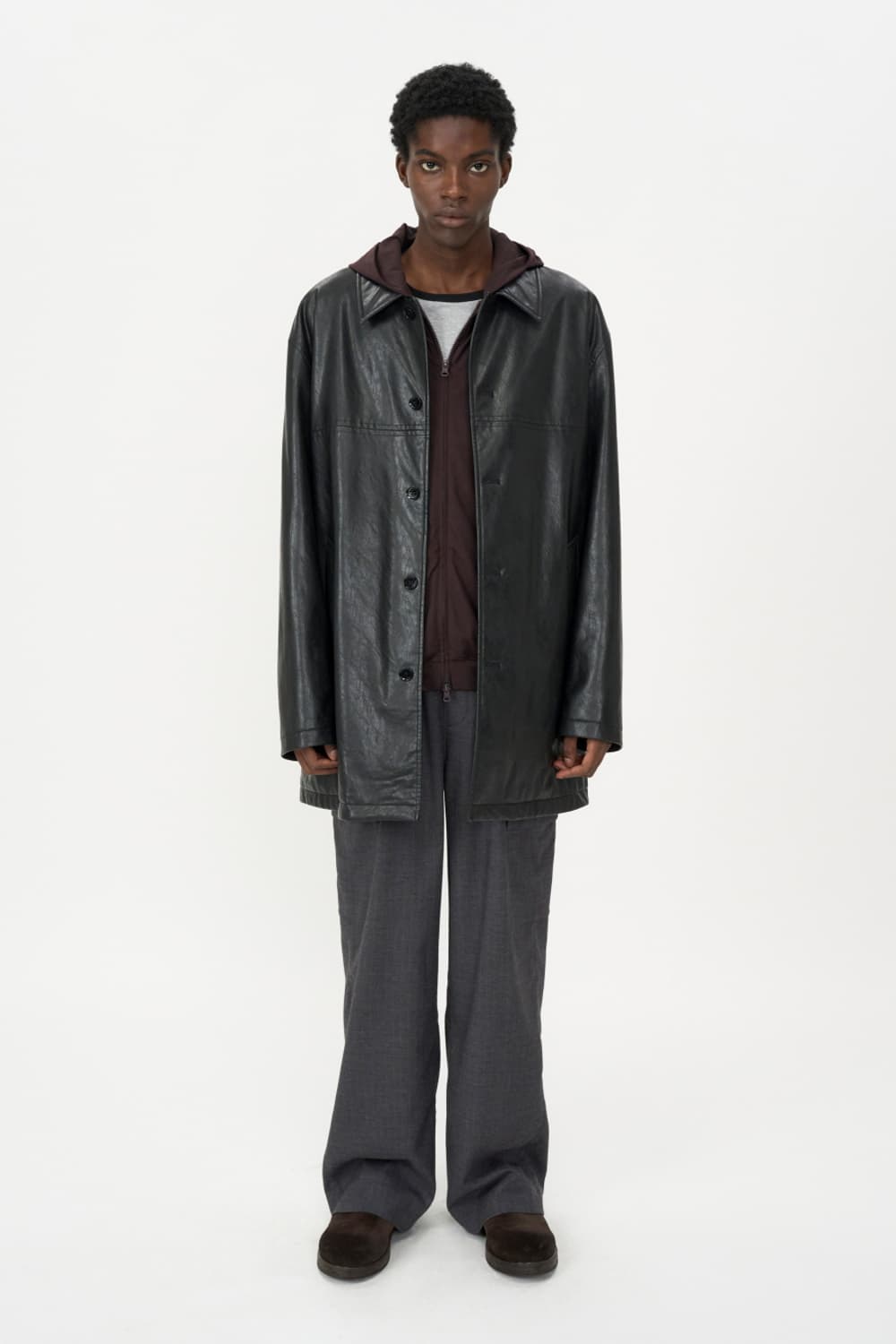 인사일런스 포우 레더 카코트 상품이미지1