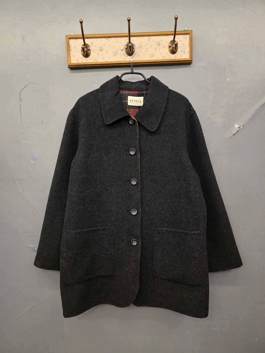 일본빈티지핸드매이드울코트 상품이미지1