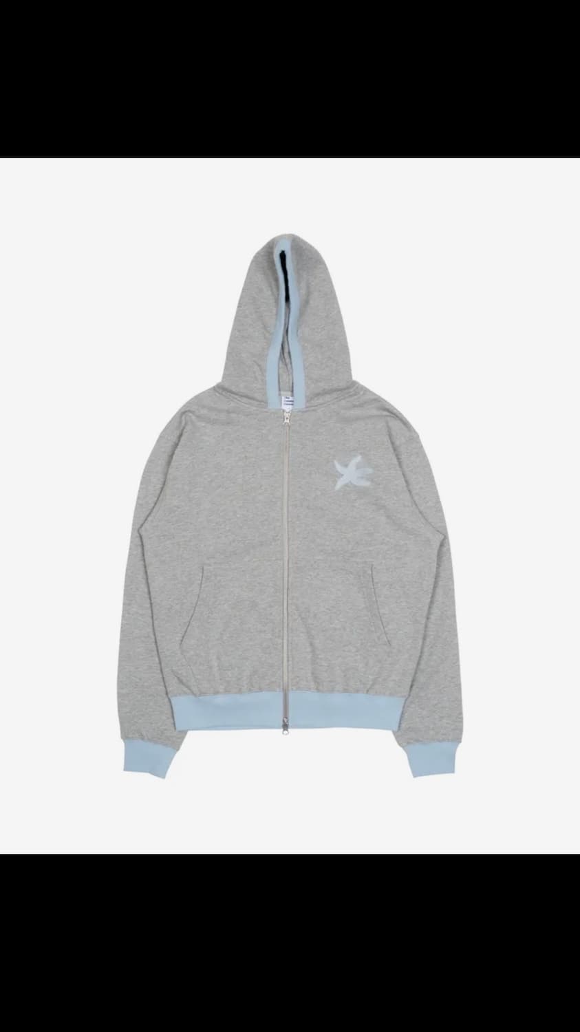더콜디스모먼트 hooded zip-up (sky blue) 상품이미지1