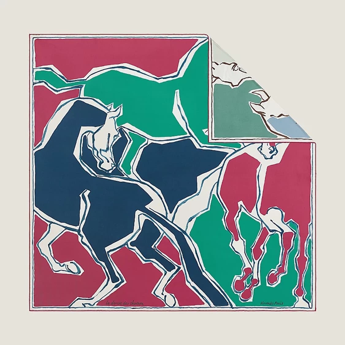 Hermes 에르메스 양면 까레 90 말들의 춤 새제품 상품이미지1