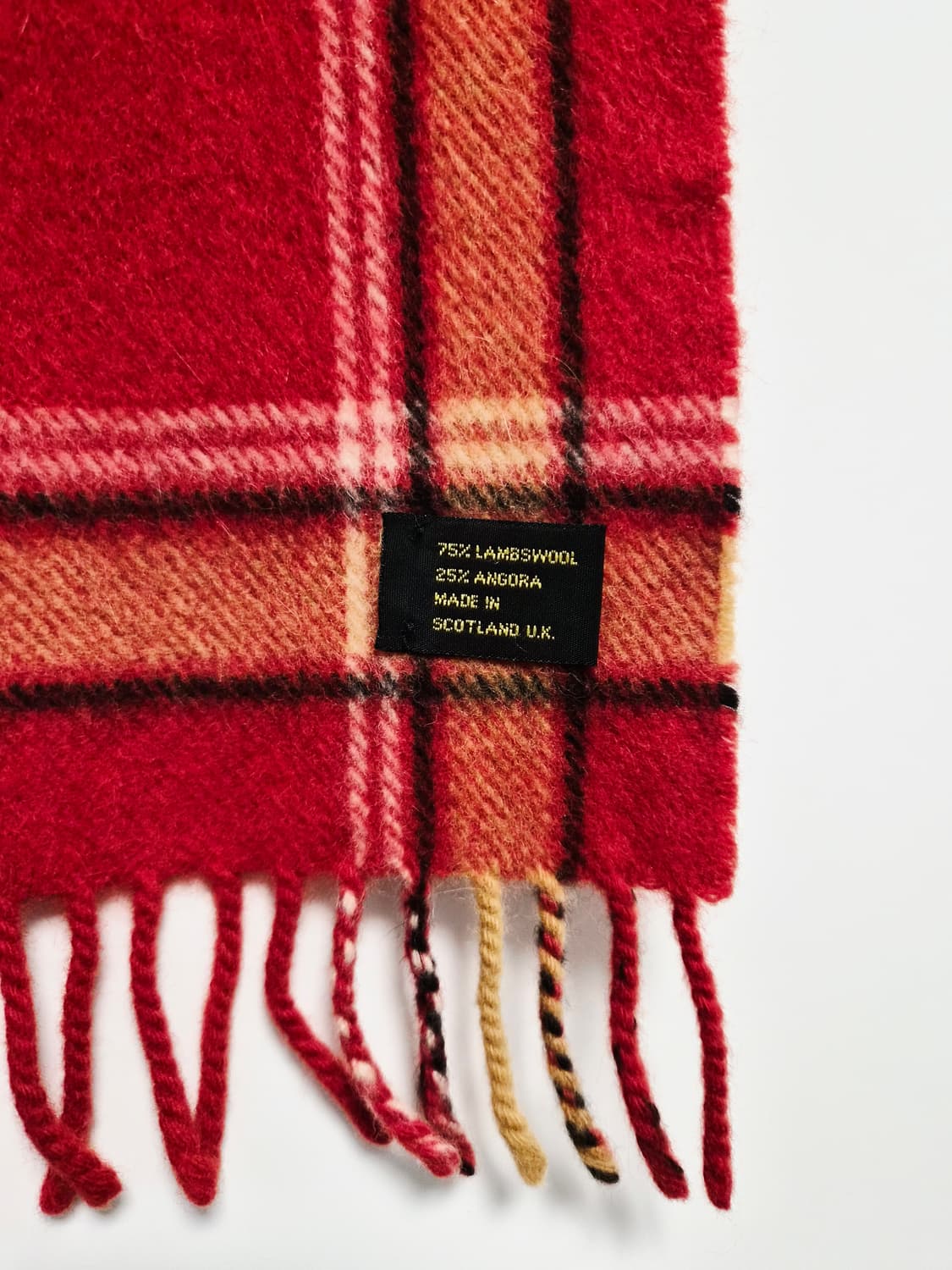 란셀 레드 울 앙고라 머플러  상품이미지6
