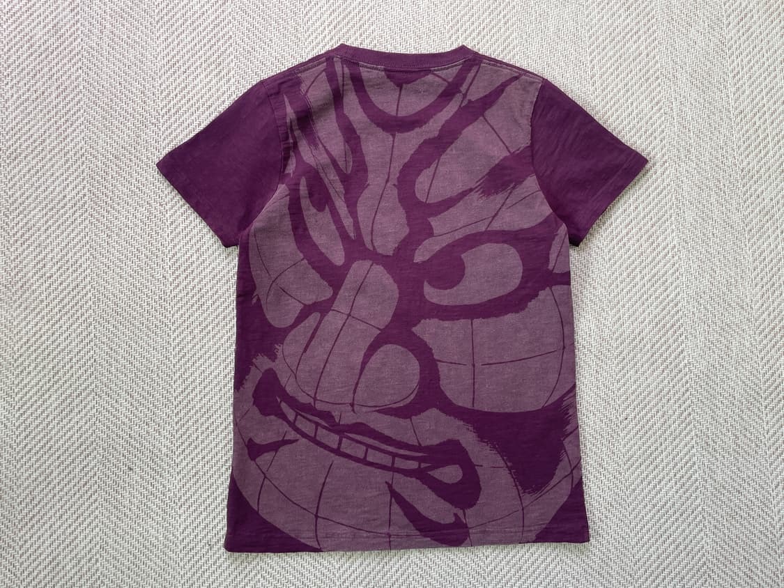 빈티지 핸드드로잉 파이럿 후크 반팔티셔츠 J04384 상품이미지1