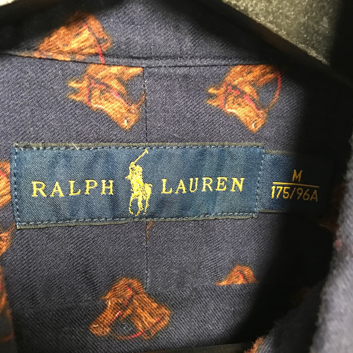 폴로 랄프로렌 패턴 셔츠 네이비 M 상품이미지5