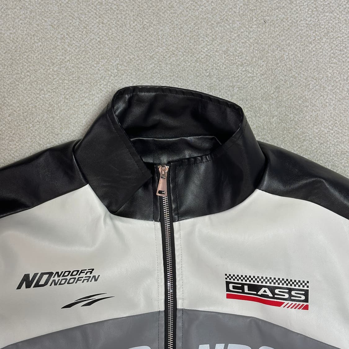 레이싱 레더 자켓 상품이미지5