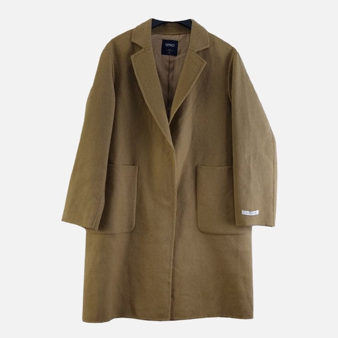 스파오 여성S 카멜 핸드메이크 롱코트 M5913 상품이미지1