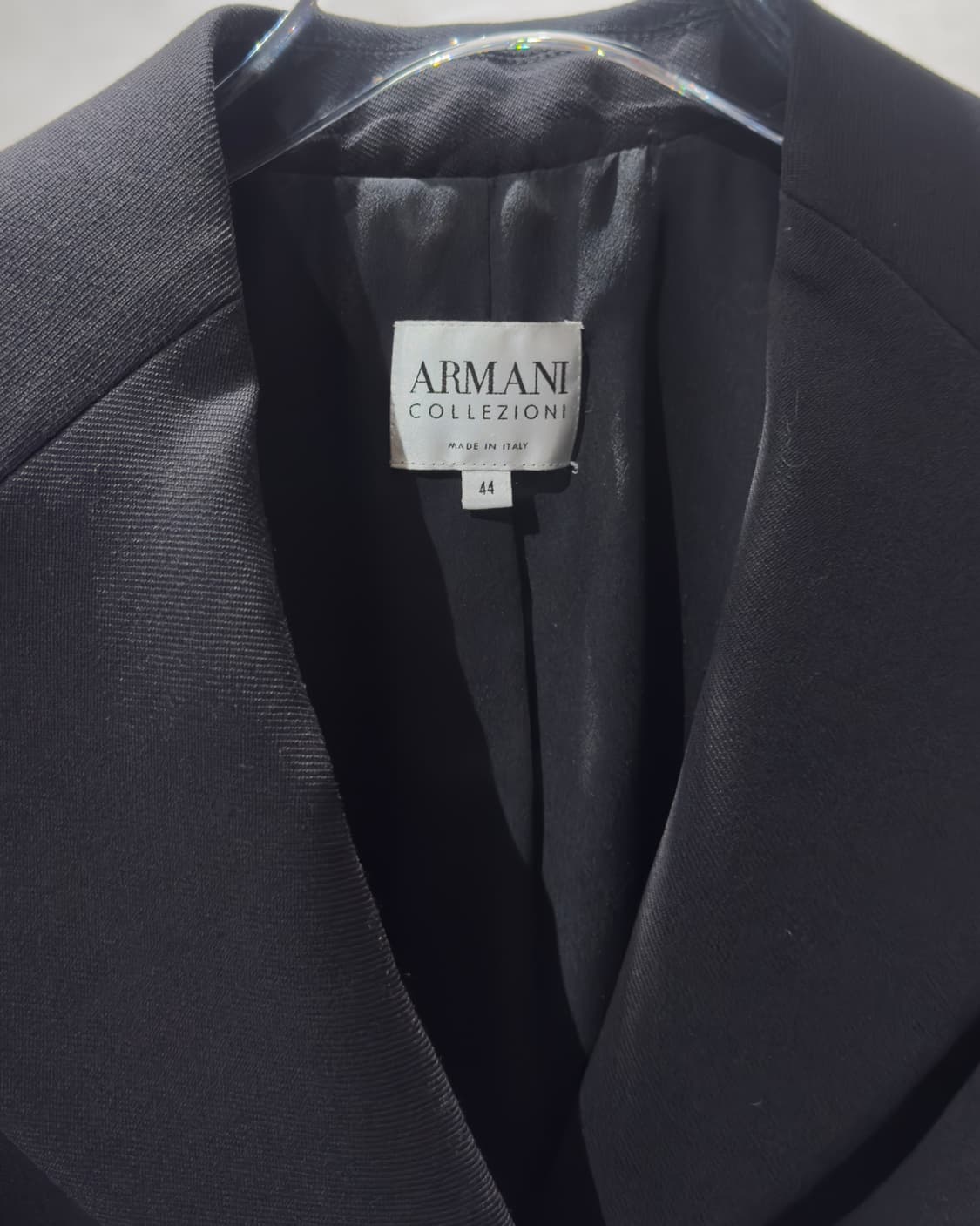 ARMANI COLLEZIONI 블랙 페플럼 테일러드 자켓 상품이미지4