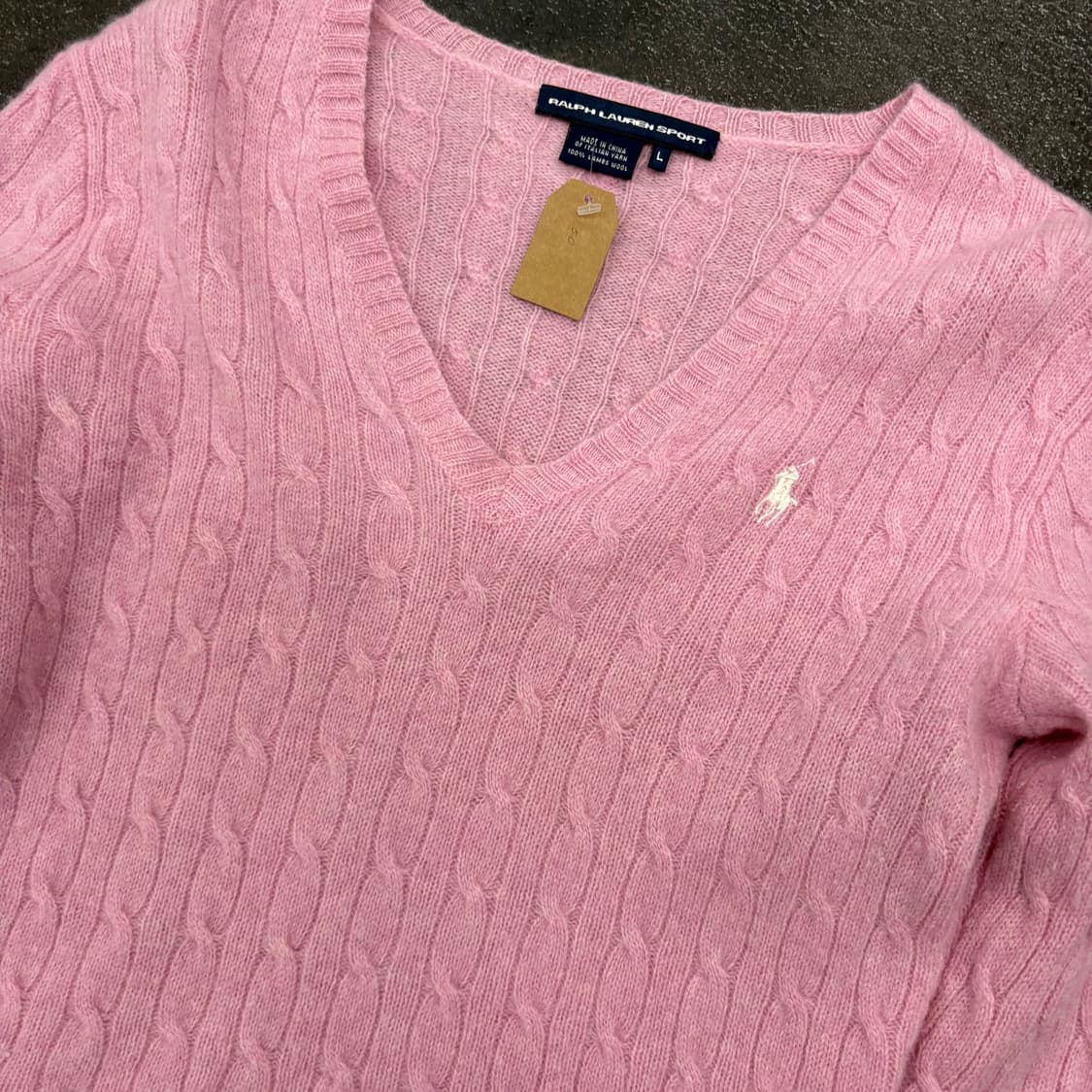 (85)폴로랄프로렌케이블니트핑크 상품이미지3