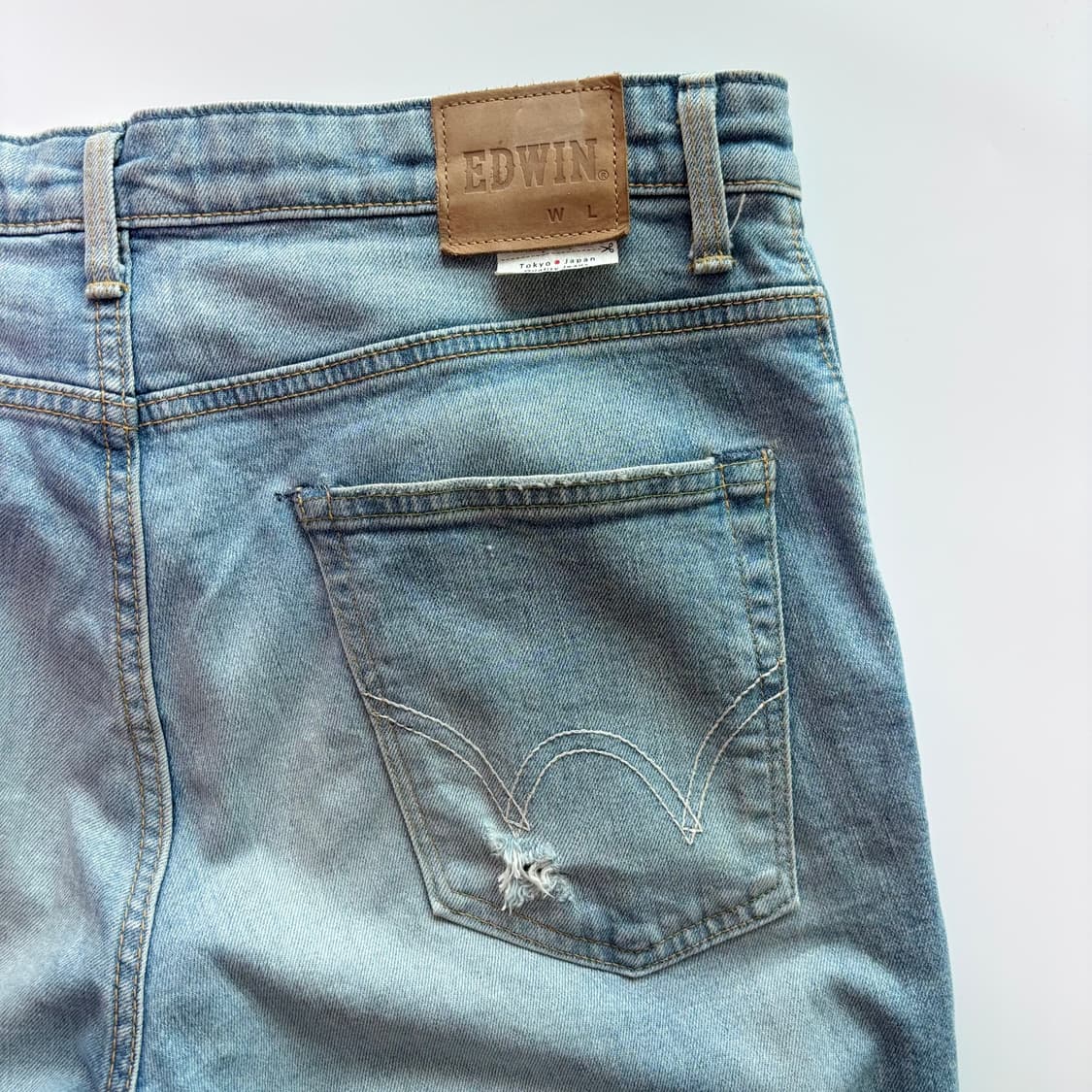 에드윈(EDWIN) 데미지 페인트 데님팬츠 상품이미지8