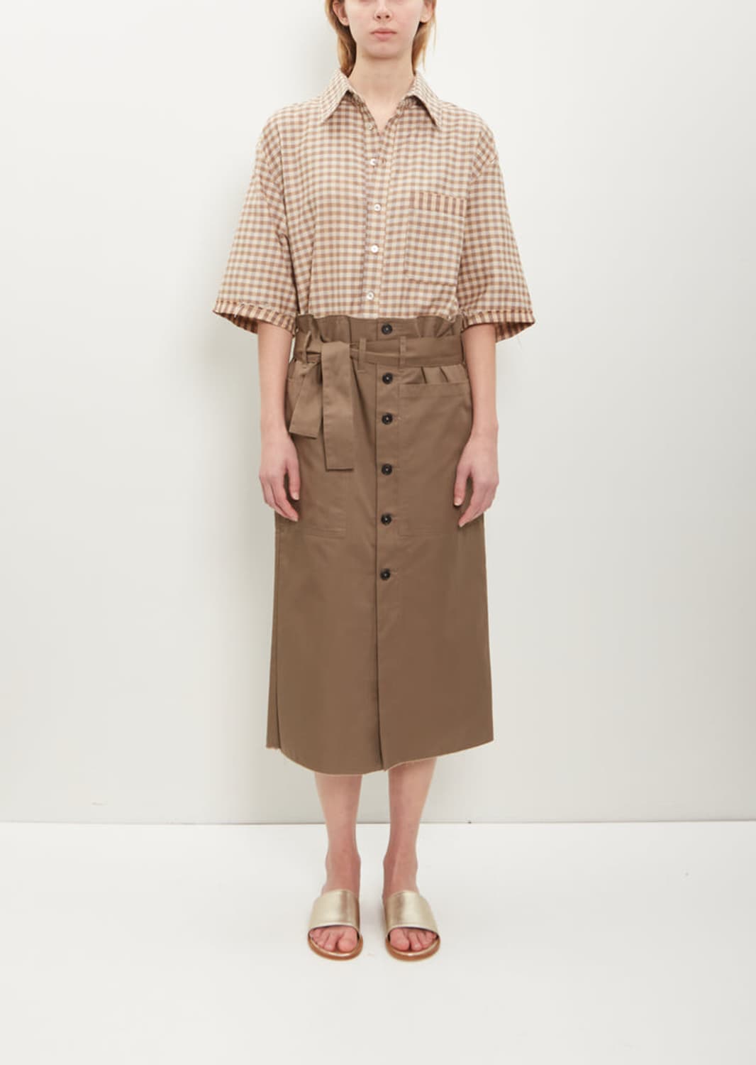 카미엘포트젠스 치마 브라운 컬러 상품이미지1