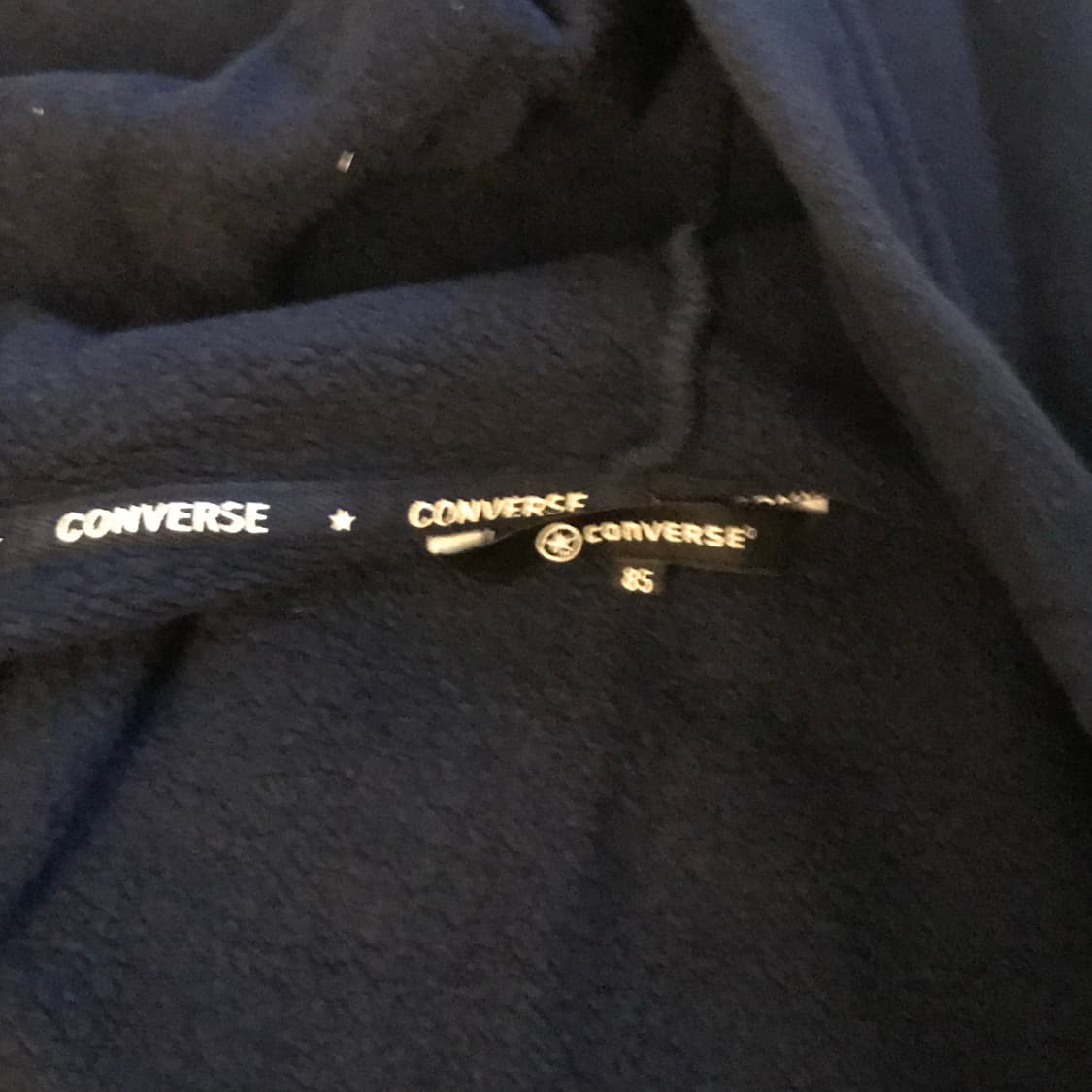 Converse 컨버스 백프린팅 슬림핏 기모 후드집업 상품이미지6