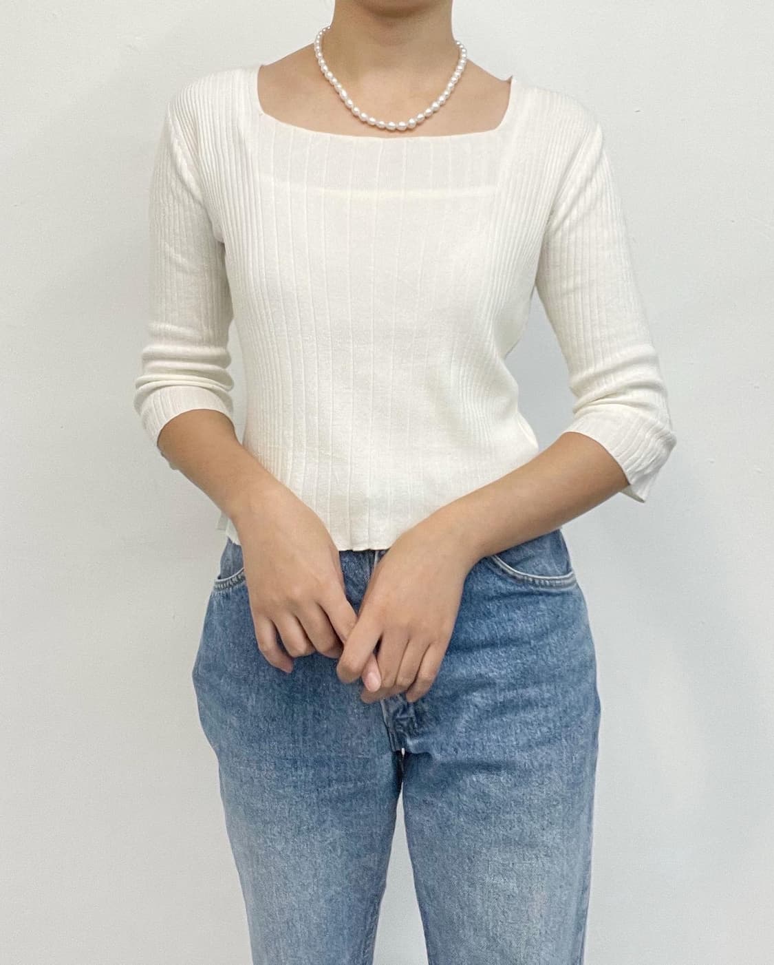 랑방 니트 탑 상품이미지1