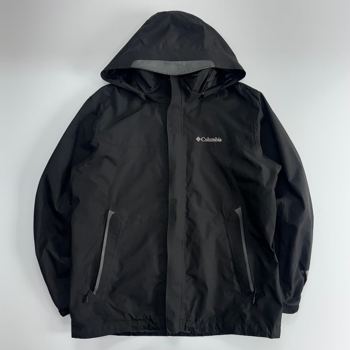 Columbia 콜롬비아 이중 지퍼 블랙 바람막이 상품이미지3