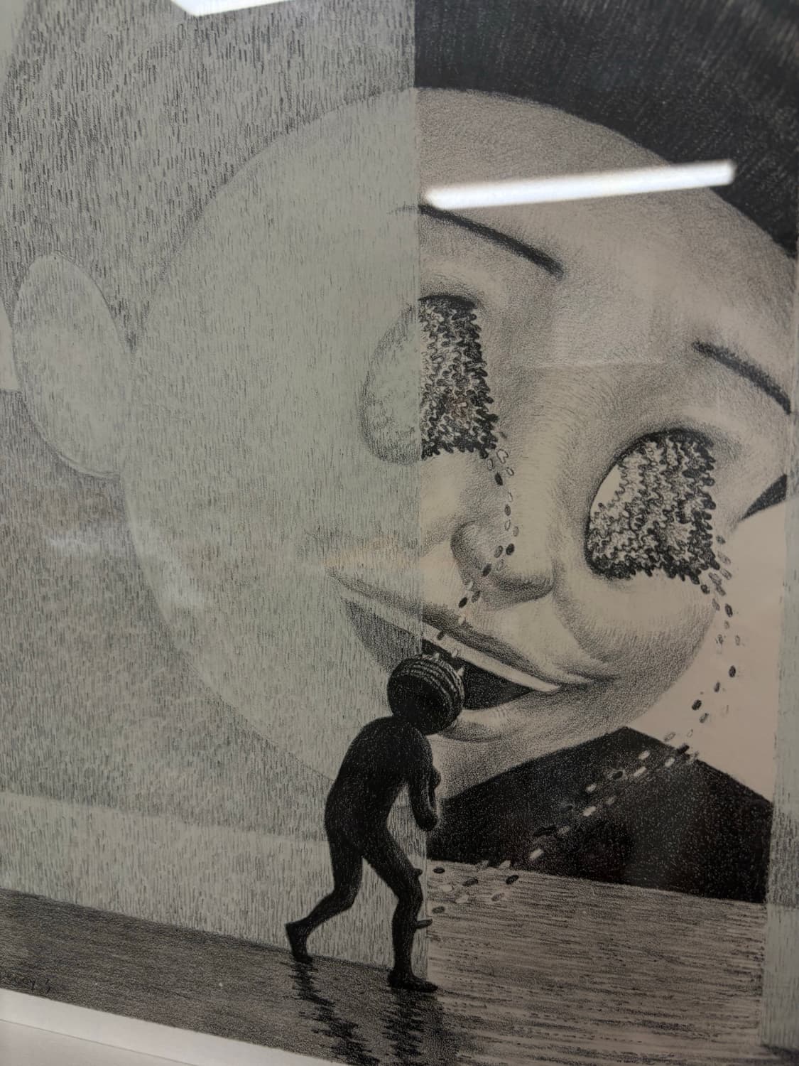 석판화 회화 그림 액자포함:) 상품이미지3