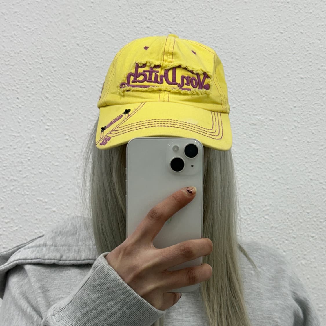 본더치 퍼플로고 옐로우 볼캡 상품이미지1