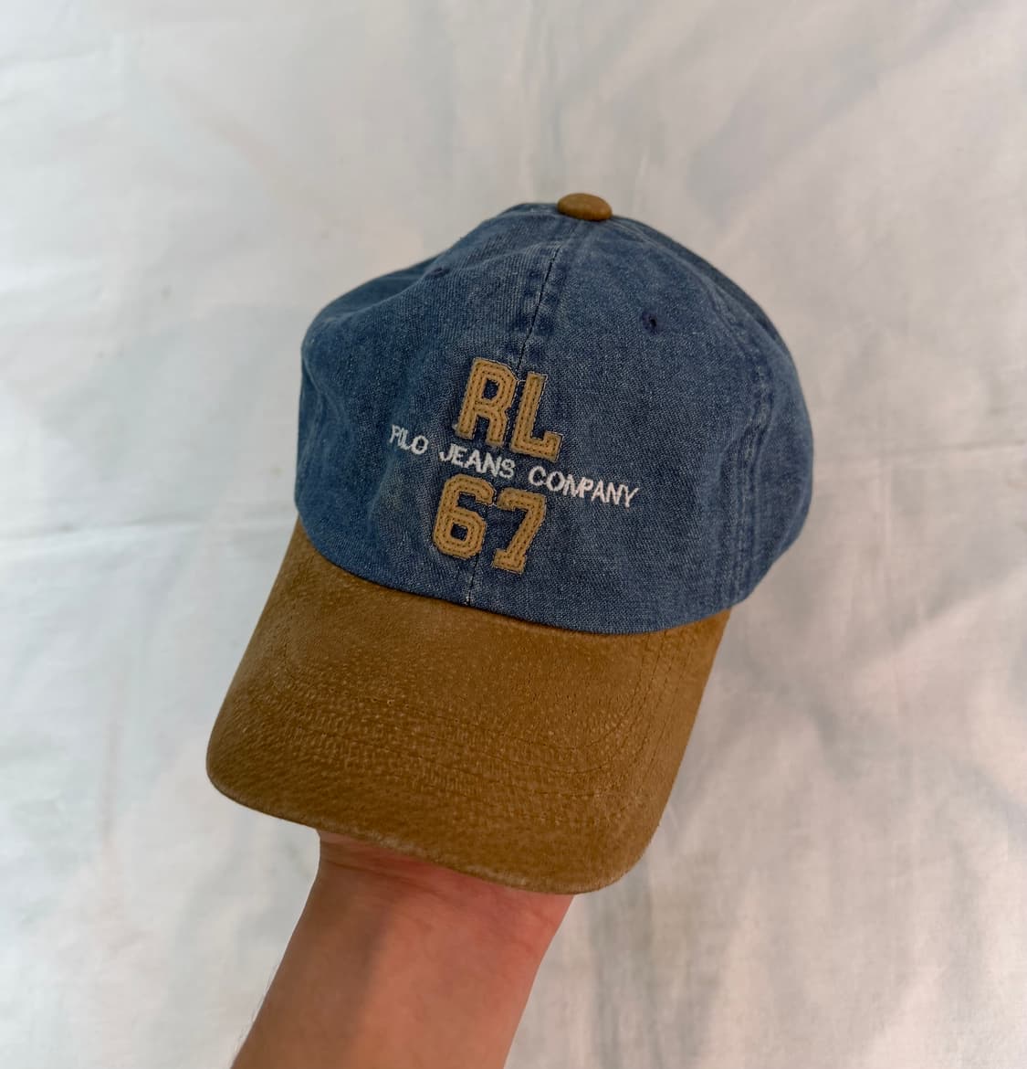 00s 폴로 랄프로렌 폴로진스 데님 자수 볼캡 상품이미지1